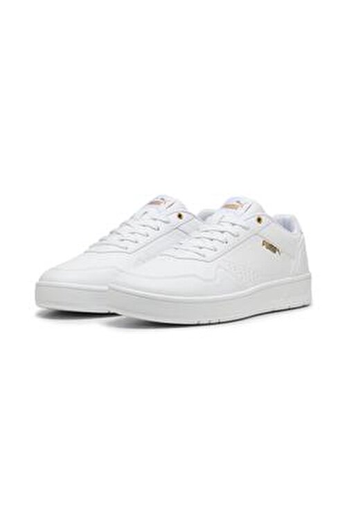 puma sneakers gold and white
