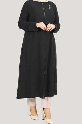 kombinal siyah ayrobin kumas broslu tesettur buyuk beden kap 0271 fiyati yorumlari trendyol