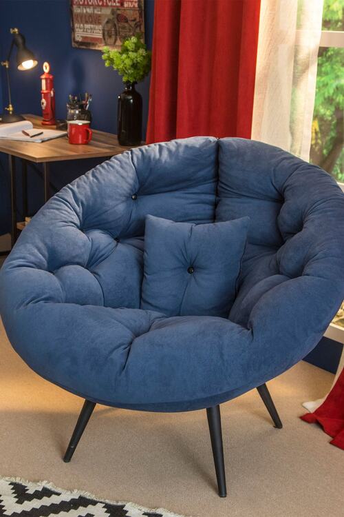 Berta Concept Gerd Tekli Koltuk Berjer Lacivert Fiyati Yorumlari Trendyol