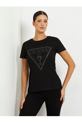 tシャツ GUESS ADELE SS CN TEE Tシャツ レディース Guess Adele Ss Cn Tee Kadın Siyah T-shirt V2yı07k8hm0-g7fq