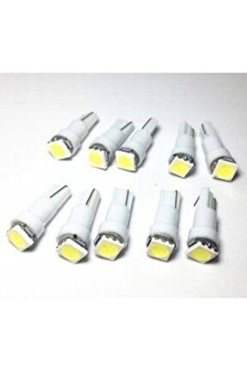Asegaraj T5 Mini Dipsiz Led Ampül Panel Gösterge Kadran Aydınlatma 12v  Beyaz 10 Adet Fiyatı, Yorumları - TRENDYOL
