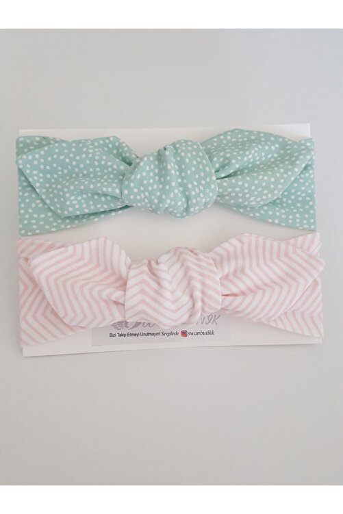 Swan Butik Kiz Bebek Cocuk Bandana Toka Seti 2 Li Pembe Dalgali Mint Yesili Fiyati Yorumlari Trendyol
