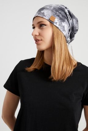 Kadın Batik,trend Ip Detaylı 4 Mevsim Şapka Bere Buff Ultra Yumuşak Doğal Penye