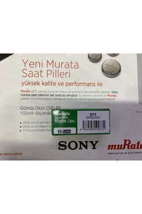 Sony Murata 371 SR920SW Saat Pili Fiyatı - Taksit Seçenekleri
