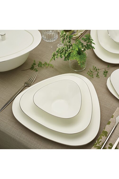 Karaca Fine Pearl Extra Trio Platin 62 Parca 12 Kisilik Inci Yemek Takimi Fiyati Yorumlari Trendyol