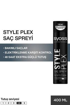 Style Plex Ultra Güçlü Saç Spreyi 400 ml 4015100204087