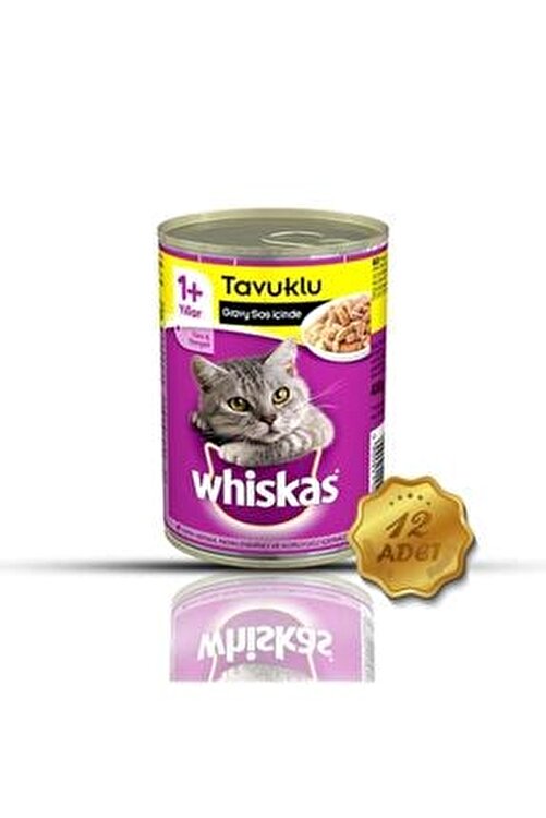 Whiskas Tavuklu Konserve Kedi Mamasi 400 Gr 12 Adet Fiyati Yorumlari Trendyol