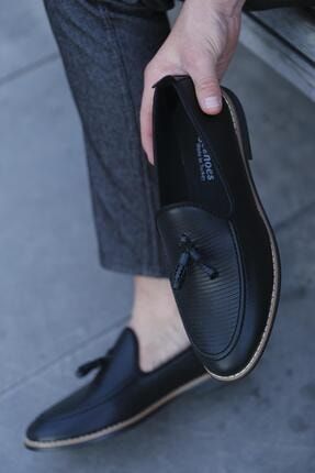 Hty Leal Kabartma Desenli Klasik Ayakkabı