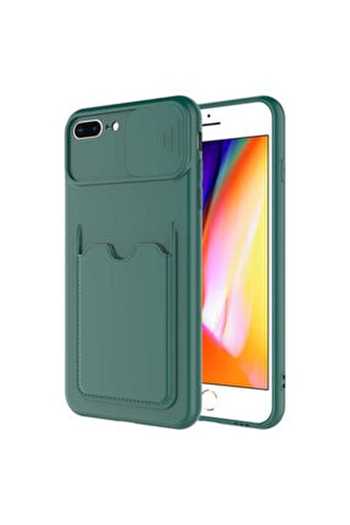 Apple Iphone 7 Plus Uyumlu Nezih Case Cuzdanli Kamera Kizakli Silikon Kilif Koyu Yesil Fiyati Yorumlari Trendyol