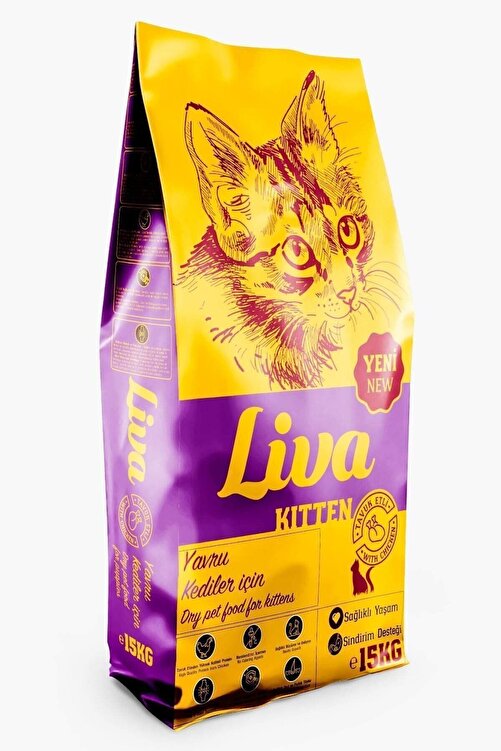Liva Tavuk Etli Yavru Kedi Mamasi 15 Kg Fiyati Yorumlari Trendyol