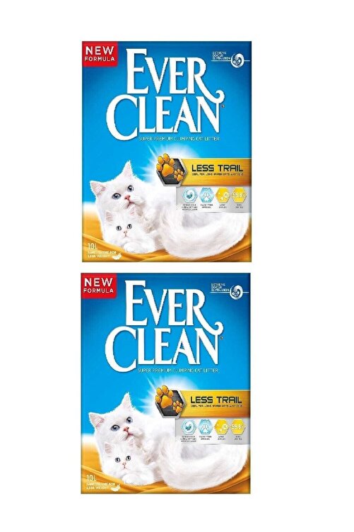 Ever Clean Less Trail Patilere Yapismayan Kedi Kumu 10 Lt X 2 Adet Fiyati Yorumlari Trendyol