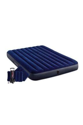 intex cift kisilik sisme yatak 2 yastik pompa kamp seti fiyati yorumlari trendyol