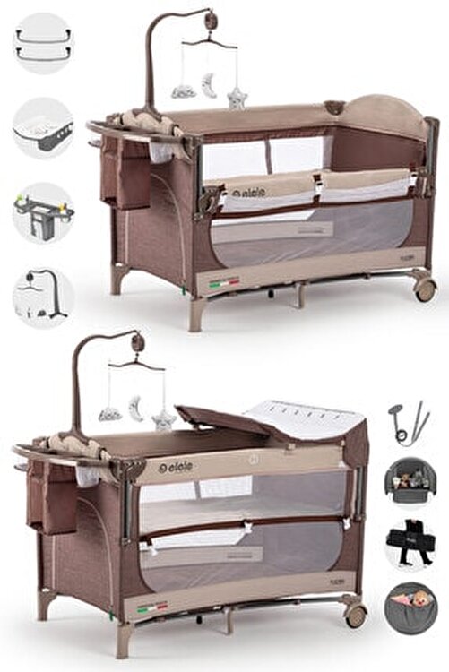 Elele Madre Anne Yani Park Yatak Oyun Parki 70x110 Cm Kahve Fiyati Yorumlari Trendyol