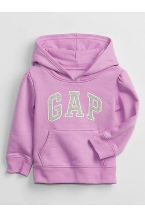gap kiz bebek mor logo kapusonlu sweatshirt fiyati yorumlari trendyol