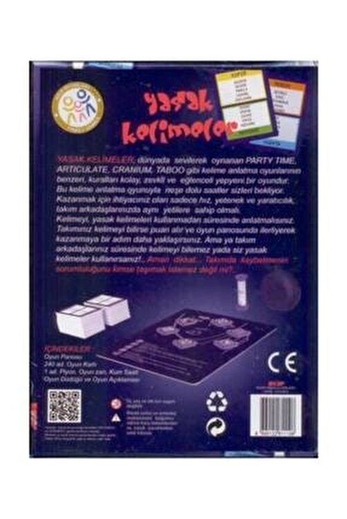Ekip Oyuncak Yasak Kelimeler Egitici Kutu Oyunu Tabu Tarzi Kelime Oyunu Fiyati Yorumlari Trendyol