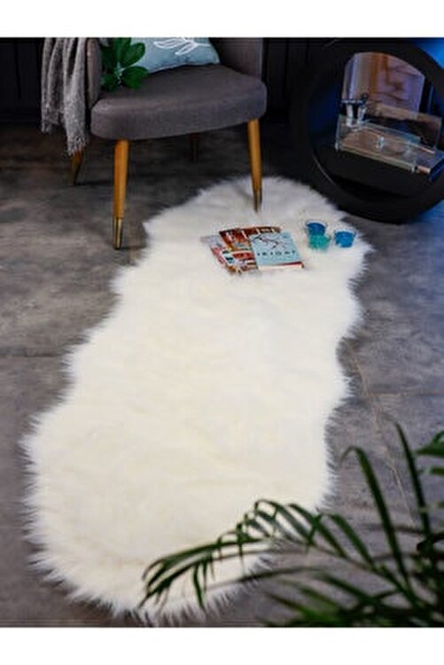 waaien beyaz pelus hali suni deri kaymaz taban yumusak post hali antialerjik hali bulut model fiyati yorumlari trendyol