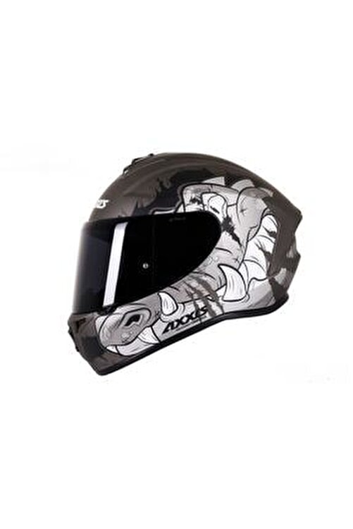 Axxis Draken Trooper Mat Gri Motosiklet Kask Fiyati Yorumlari Trendyol
