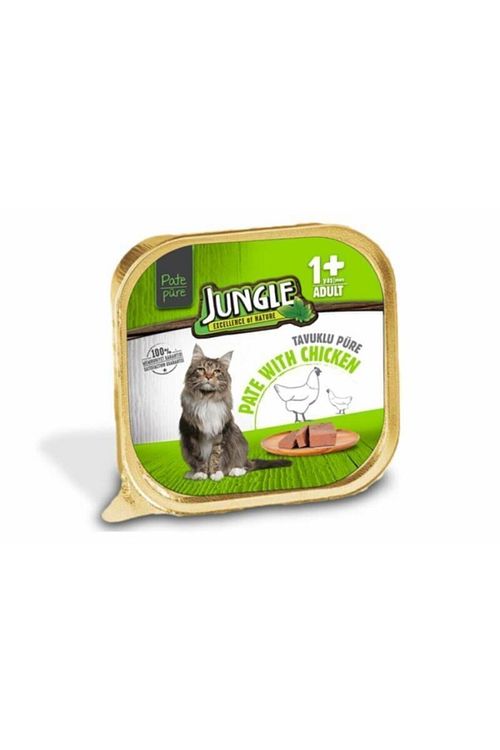 Jungle Tavuklu Ezme Pate Yas Kedi Mamasi 100grx32 Adet Tavuklu Fiyati Yorumlari Trendyol