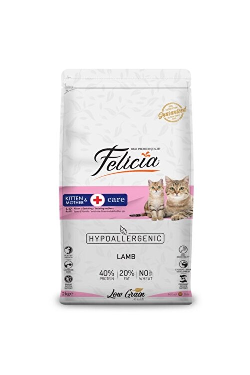 Felicia Hypoallergenic Az Tahilli Kuzu Etli Yavru Kedi Mamasi 2kg Fiyati Yorumlari Trendyol