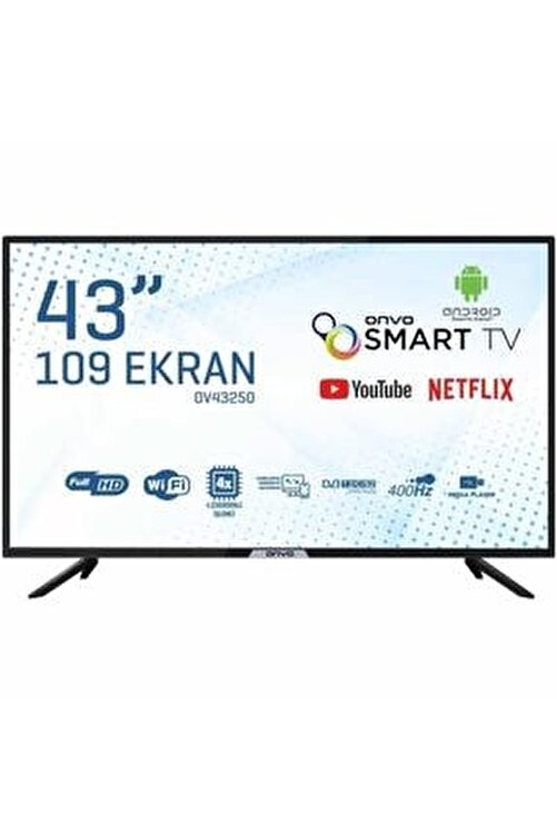 onvo ov43250 43 109 ekran uydu alicili full hd smart led tv fiyati yorumlari trendyol