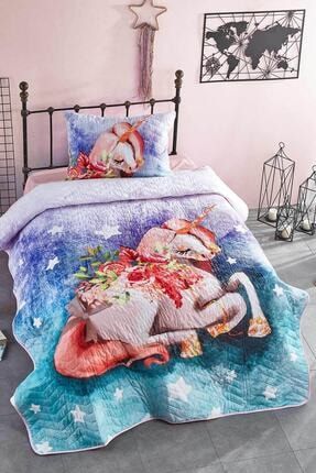 Club Cotton Unicorn Sisi 100 Pamuk 3d Dijital Baskili Tek Kisilik Yatak Ortusu Fiyati Yorumlari Trendyol