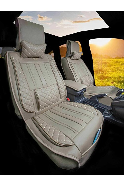 Istanbul Lux Deri Oto Koltuk Kilifi 1 Sinif Kalite 5li Takim Set Universal Bej Fiyati Yorumlari Trendyol