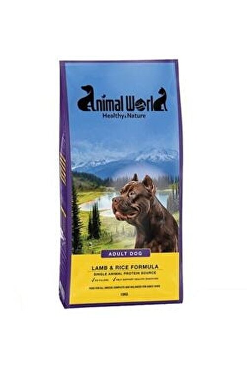 Animal World Kuzu Etli Ve Pirincli Yetiskin Kopek Mamasi 15 Kg Fiyati Yorumlari Trendyol