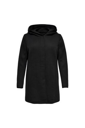 Only Carsedona Light Coat Otw Noos Kapüşonlu Normal Kalıp Düz Siyah Kadın  Kaban Fiyatı, Yorumları - Trendyol