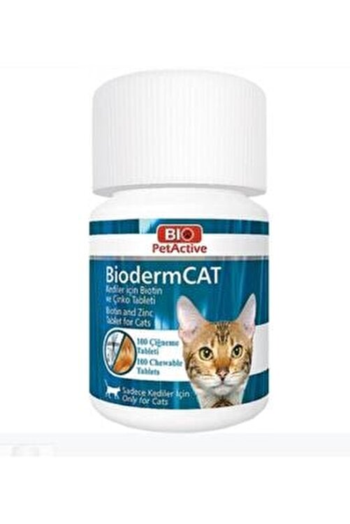 Bio Petactive Bioderm Cat Biotin Ve Cinko Kedi Vitamini 100 Tablet Fiyati Yorumlari Trendyol