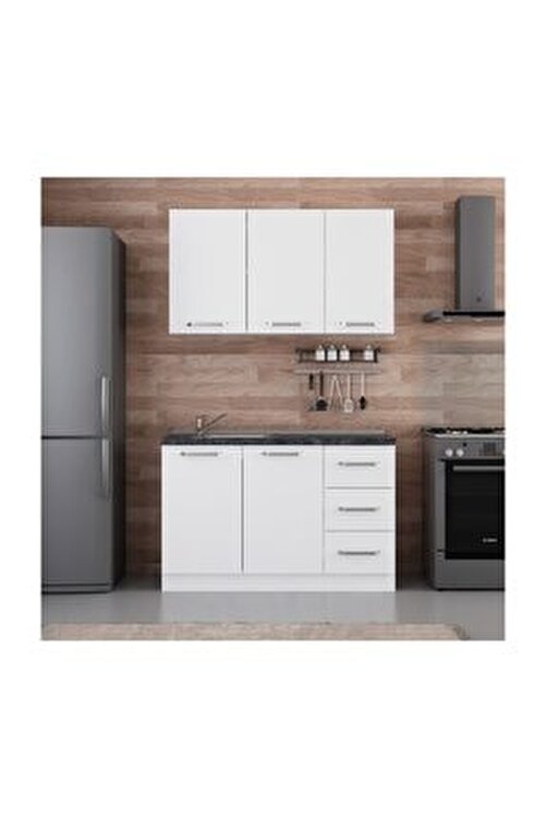 minar 130 cm mutfak dolabi beyaz 130 b2 fiyati yorumlari trendyol