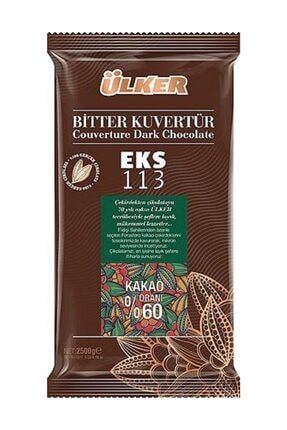 Bitter Kuvertür Çikolata Eks 113 %60 Kakao 2,5 kg 100