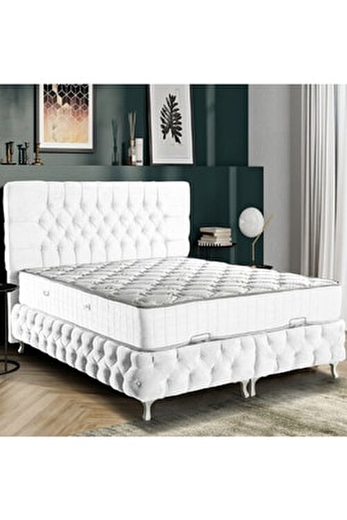 setay cappy baza baslik delux full ortopedik yatak seti beyaz fiyati yorumlari trendyol