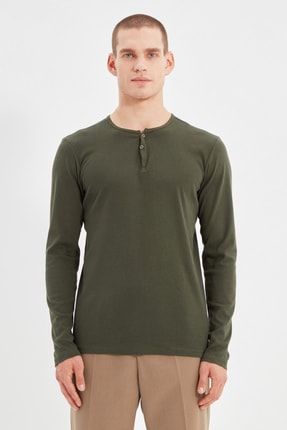 Trendyol Man Haki Erkek Uzun Kollu Dugmeli Yaka Slim Fit T Shirt Tmnss20ts0002 Fiyati Yorumlari Trendyol Trendyol Man Haki Erkek Uzun Kollu Dugmeli Yaka Slim Fit T Shirt Tmnss20ts0002 Fiyati Yorumlari Trendyol