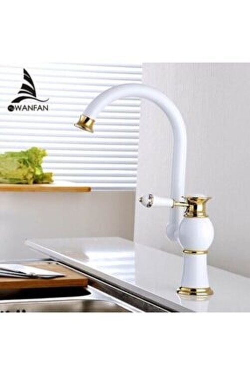 oem mutfak lavabo evye bataryasi beyaz gold tasarim yeni fiyati yorumlari trendyol