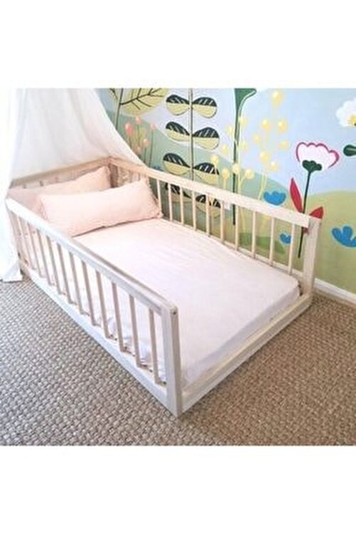 montessori yatak dogal ahsap cocuk yatak ayaksiz on girisli fiyati yorumlari trendyol
