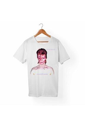 Alfa Tshirt Unisex David Bowie Beyaz T Shirt Fiyat Yorumlar Trendyol