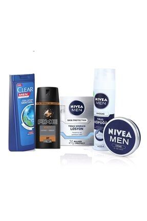 Skin Protection Cilt Bakım Seti + Axe Deodorant 150 Ml + Clear Menthol Şampuan 180 Ml