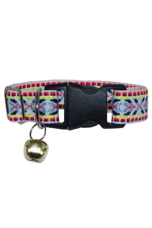 Petbag Renkli Etnik Desenli Zilli Kedi Boyun Tasmasi Fiyati Yorumlari Trendyol