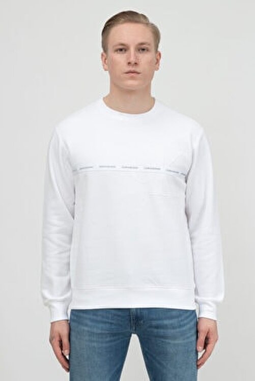 Calvin Klein Monogram Flock Tape Crew Neck Erkek Bisiklet Yaka Sweatshirt  j30j318790 Fiyatı, Yorumları - TRENDYOL
