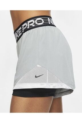 Nike Pro Women s Flex 2 In 1 Training Shorts Grey Black Db4484 073