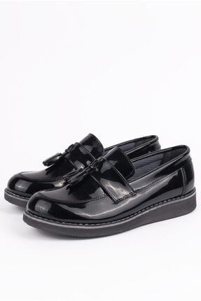Erkek Çocuk Siyah Rugan Klasik Ayakkabı