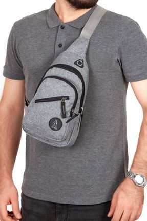 Kulaklık Çıkışlı Tek Kol Göğüs Çantası Günlük Mini Sırt Çanta