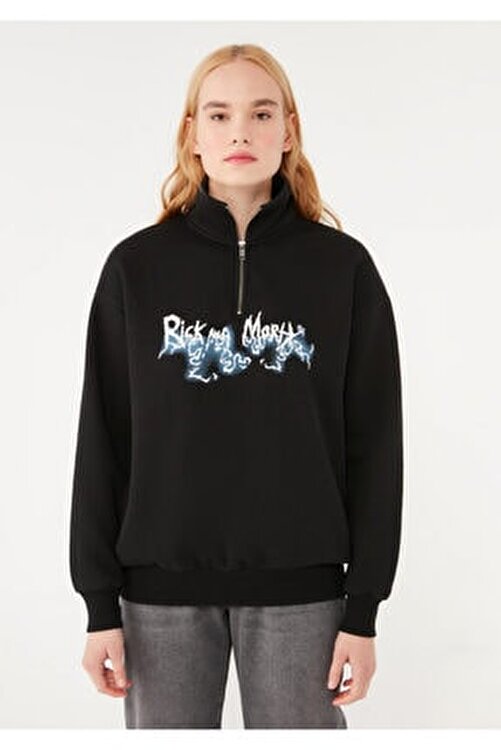 Rick and morty sweatshirt trendyol Clearance