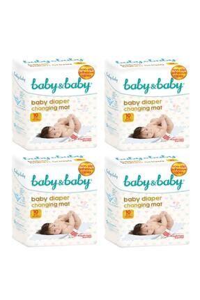 Baby & Baby Kaydırmaz Bantlı Bebek Bakım Örtüsü 10'lu 4 Paket