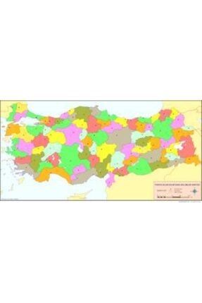 Türkiye Dilsiz Siyasi Haritası 35x50 Cm - Çıtasız 8692967210251
