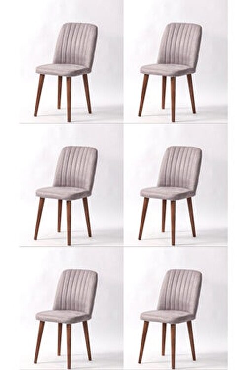 asil mobilya 6 adet retro kumas ahsap ayakli salon ve mutfak sandalye fiyati yorumlari trendyol