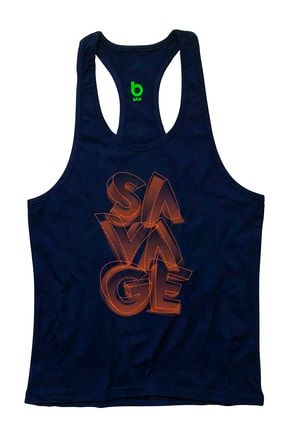 Savage Fitness Gym Tank Top Sporcu Atleti
