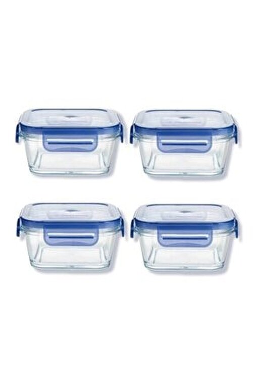 pasabahce kilitli cam saklama kabi sizdirmaz 4 lu kare mavi fiyati yorumlari trendyol