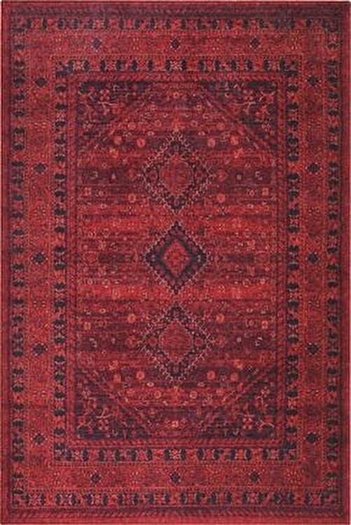 artloop etnik desenli salon halisi soul sonil pamuk polyester kirmizi hali al 219 fiyati yorumlari trendyol