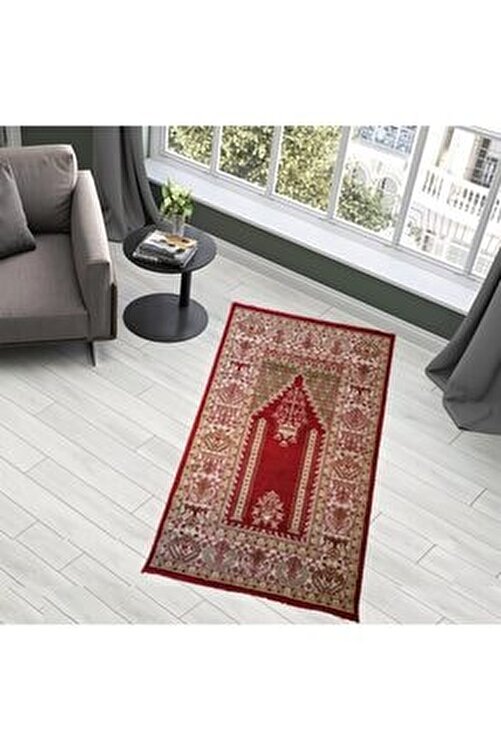 mihenk hali seccade bordo renk kalin hali seccade 80x125 cm fiyati yorumlari trendyol